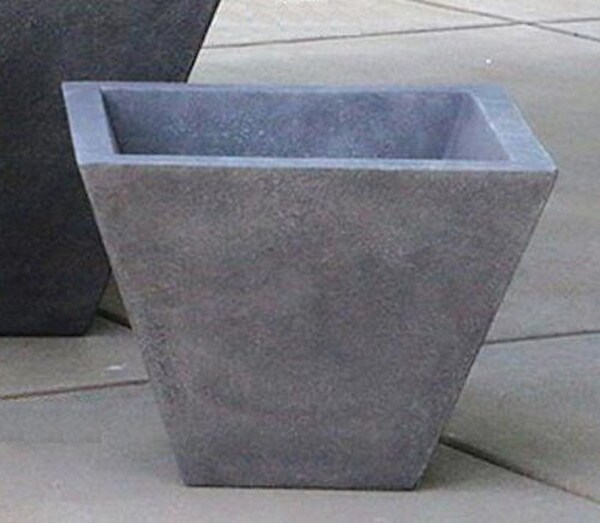 Oblique Garden Planter Cement Small